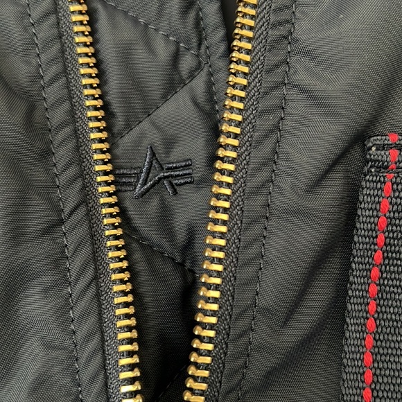 Alpha Industries Bomber Jacket - Navy Blue - Picture 3 of 10